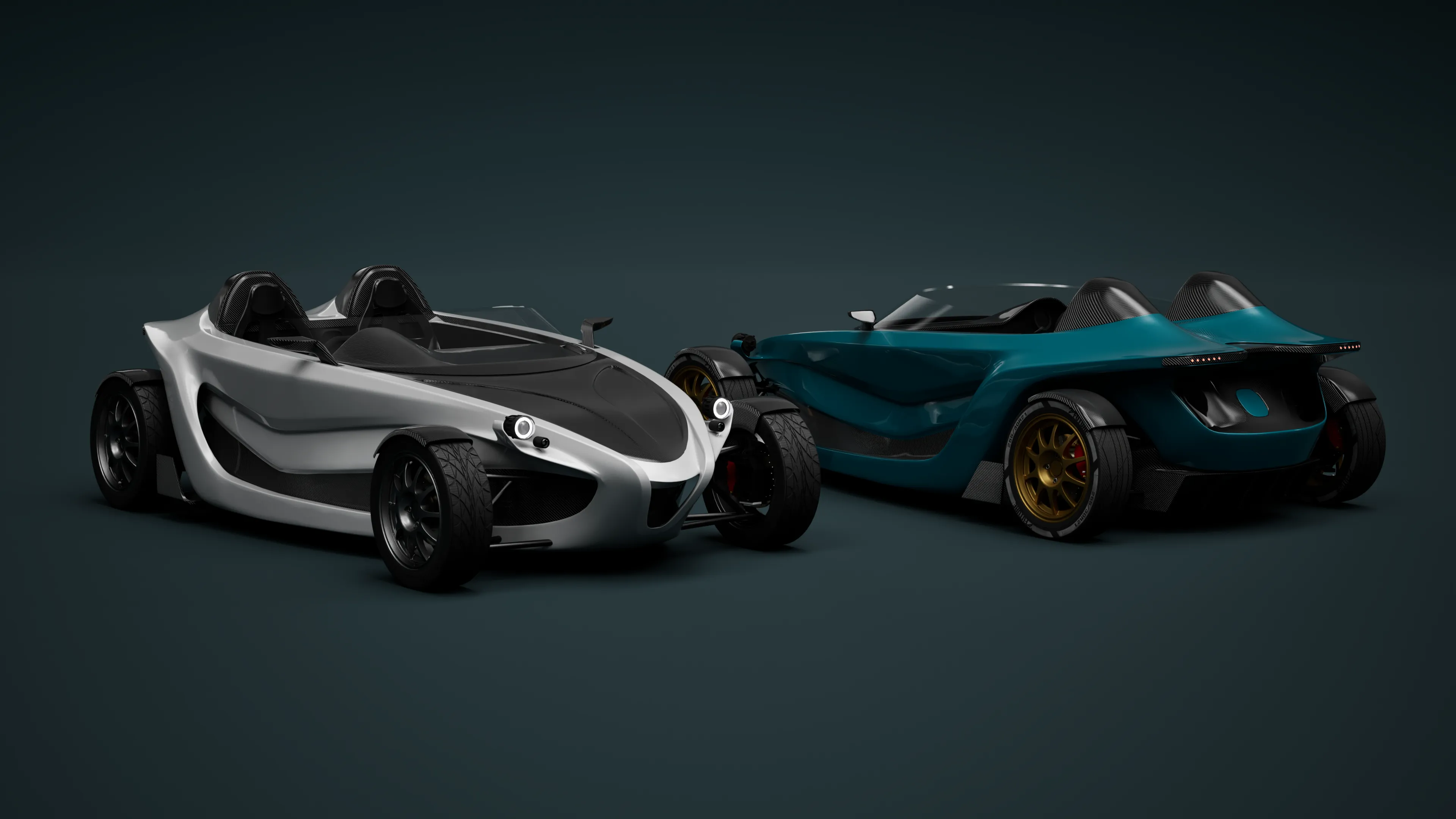 Yanee Speedster E and S trim side by side